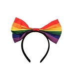 Rainbow Bowtie Headband